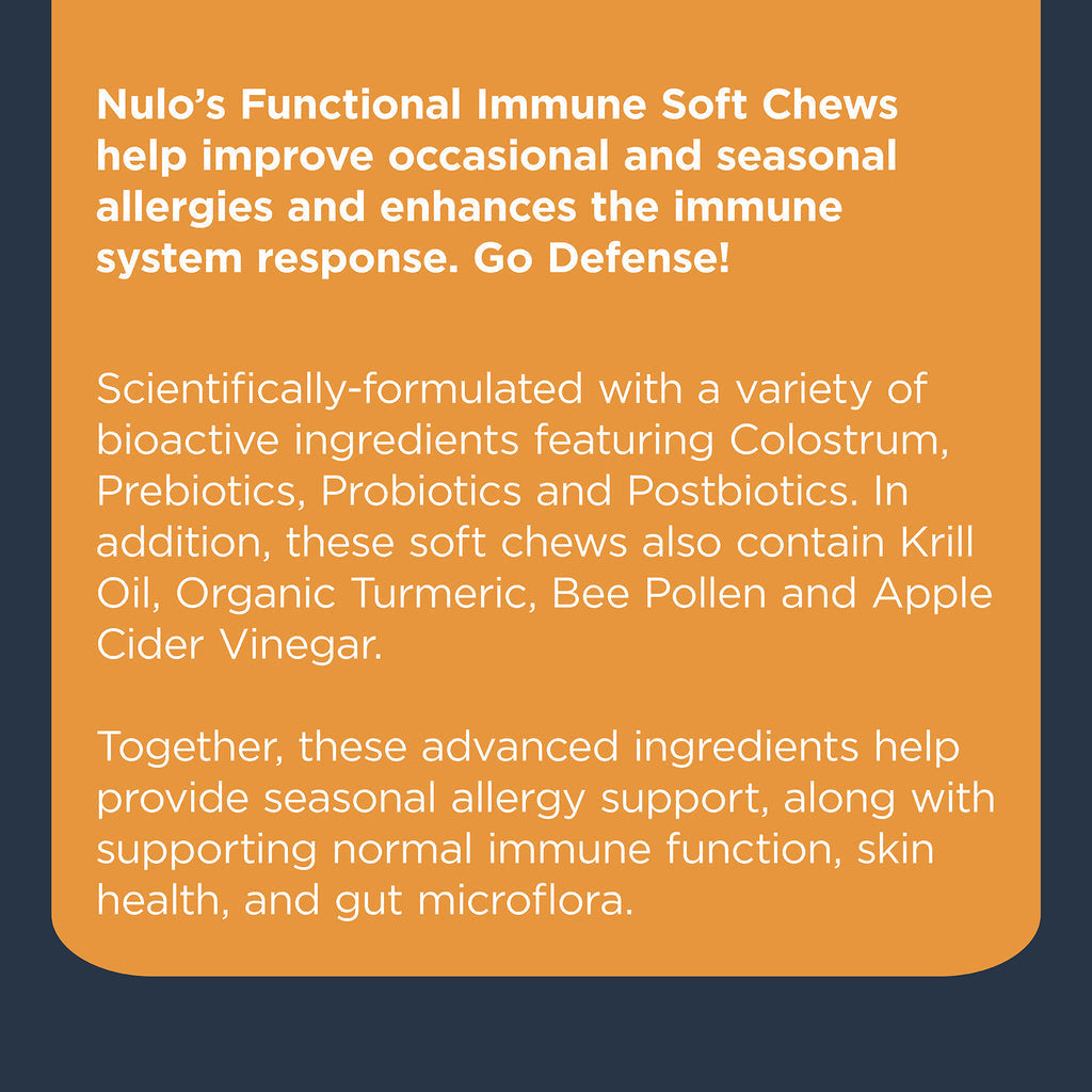 Nulo Functional Immune Soft Chew Supplement For Dogs