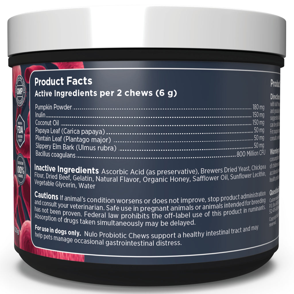 Nulo Functional Probiotic Soft Chew Supplements For Dogs