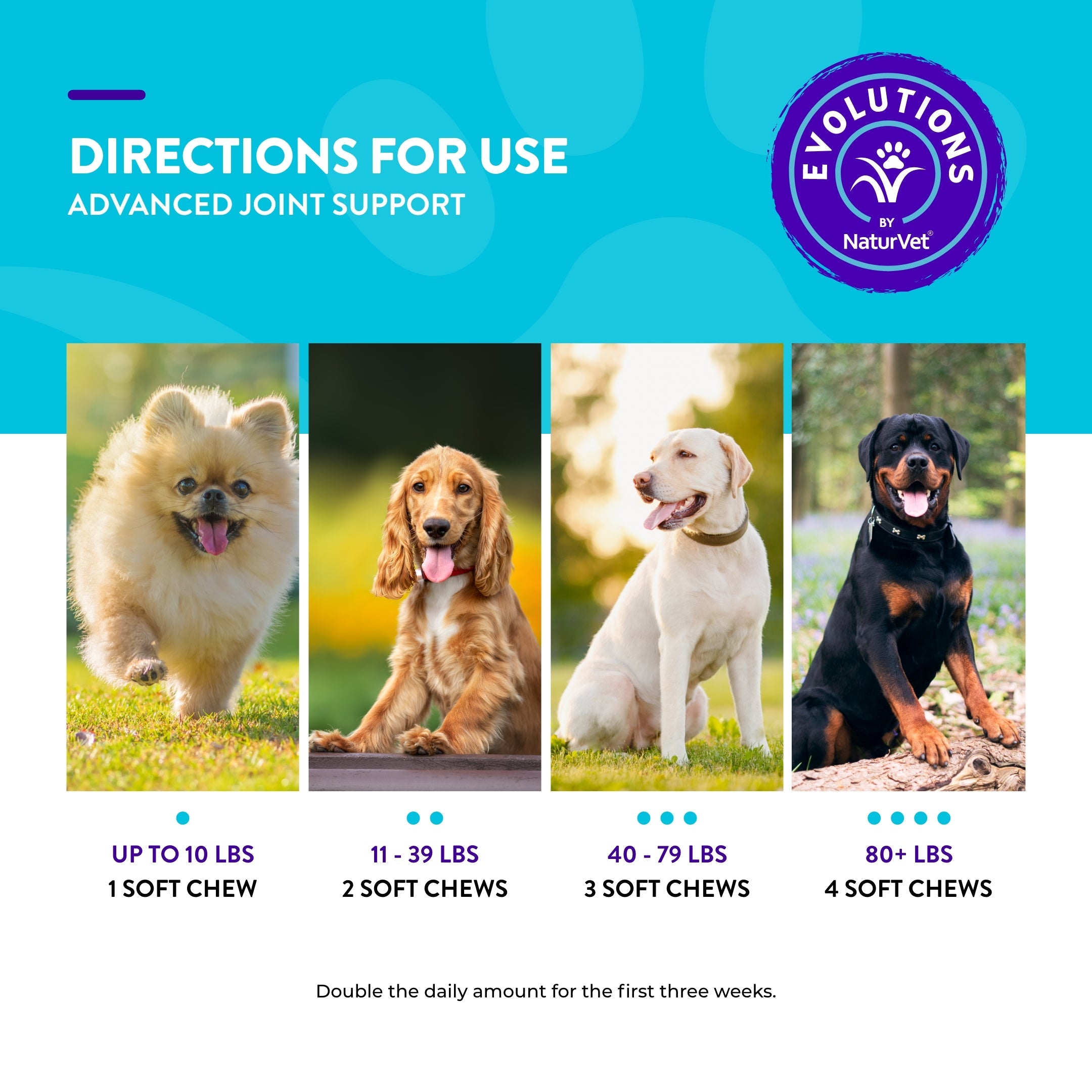 NaturVet Evolutions Advanced Joint Support Soft Chews for Dogs