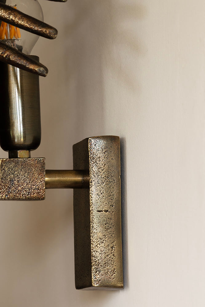 Brass-Effect Lobster Wall Light