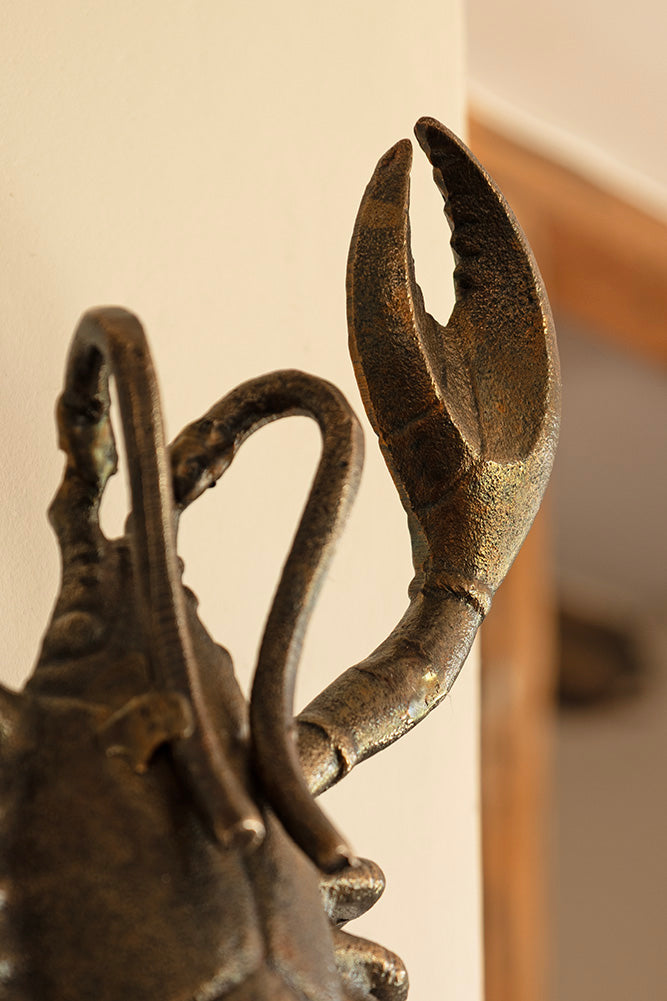 Brass-Effect Lobster Wall Light