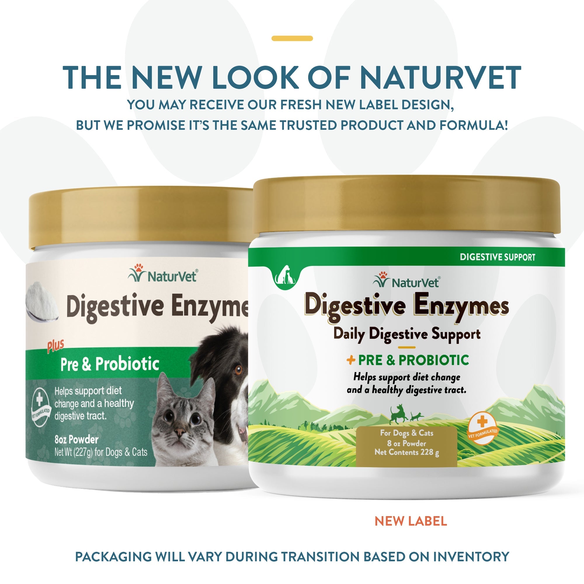NaturVet Digestive Enzymes Plus Probiotic Powder